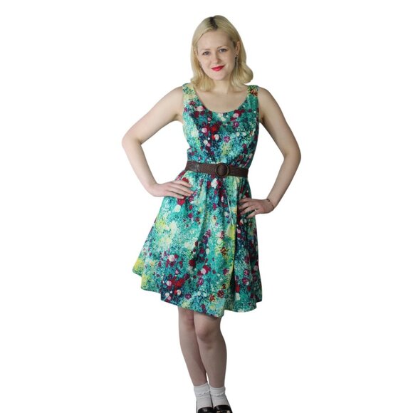 Tiana B Size 8 Spring Floral Dress - Picture 1 of 11